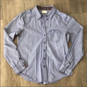Anthropologie Meadow Rue Striped Button Down Shirt